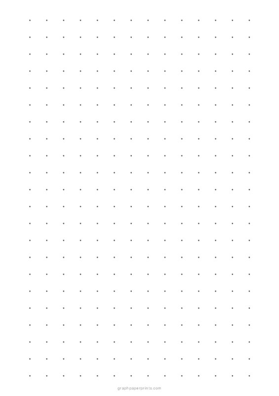 1/2 Dot Grid Paper (A4)