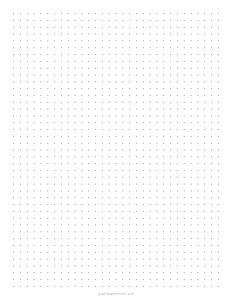 1/4 Dot Grid Paper
