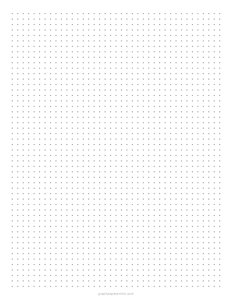 1/5 Dot Grid Paper