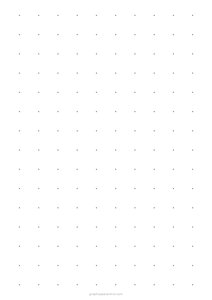 3/4 Dot Grid Paper (A4)