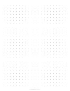 3/8 Dot Grid Paper